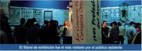 El stand de exhibición fue el más visitado por el pública asistente - Aceros Arequipa