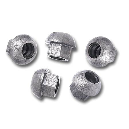 Tuercas En T De Base Redonda - 20 Piezas Galvanizadas - Para Muebles De Madera - Agujeros Triple Fijación